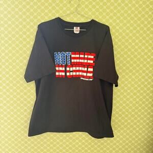 Vintage 90s Not made in china black graphic bayside t shirt